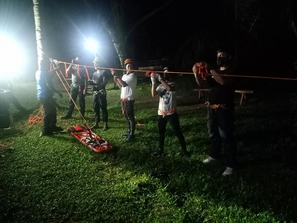 Late night Rope Rescue Training for our Motorcycle First Responders ...