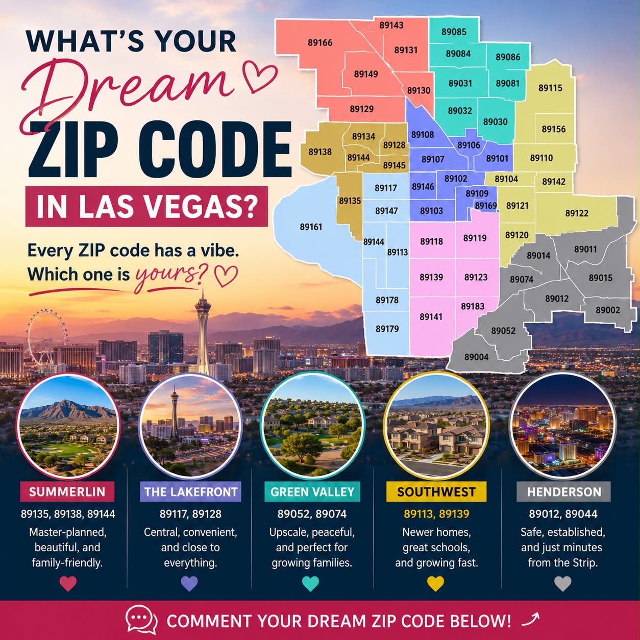 What's your dream Las Vegas zip code?