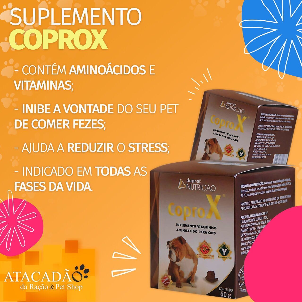 Conheça Coprox, um... - Atacadão da Ração e Pet Shop | Facebook