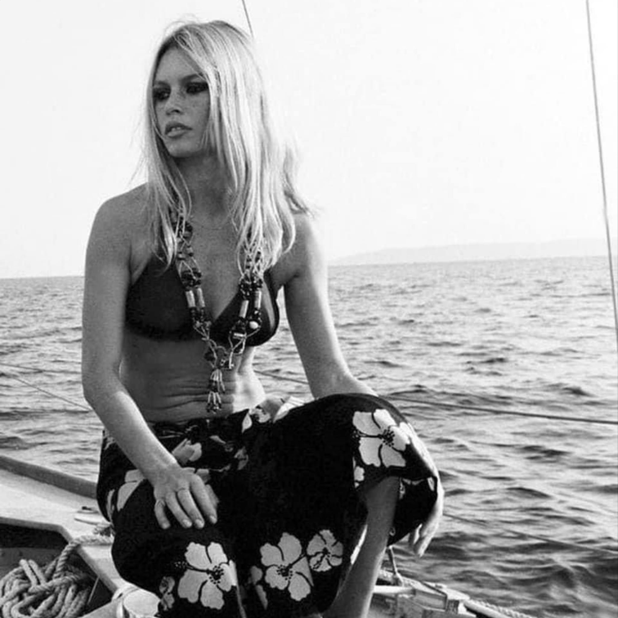 Here's a flashback of Brigette Bardot cruising Sunset Strip