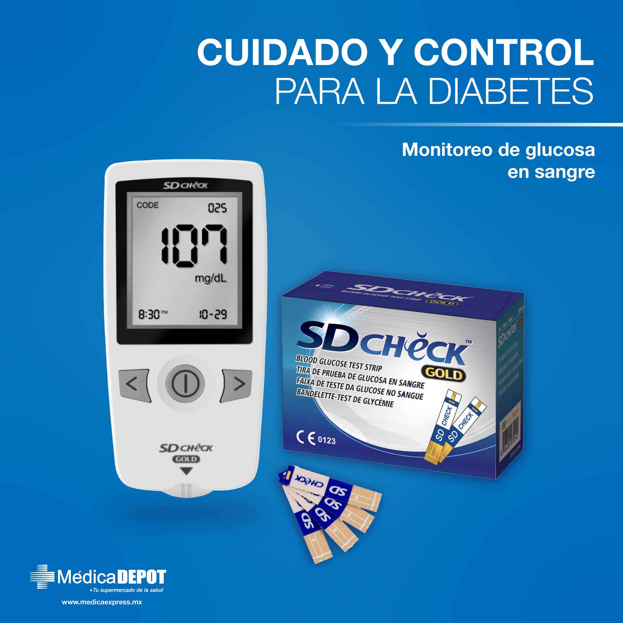 Médica Depot - 🩸El Glucómetro SD Check-Gold es un equipo... | Facebook