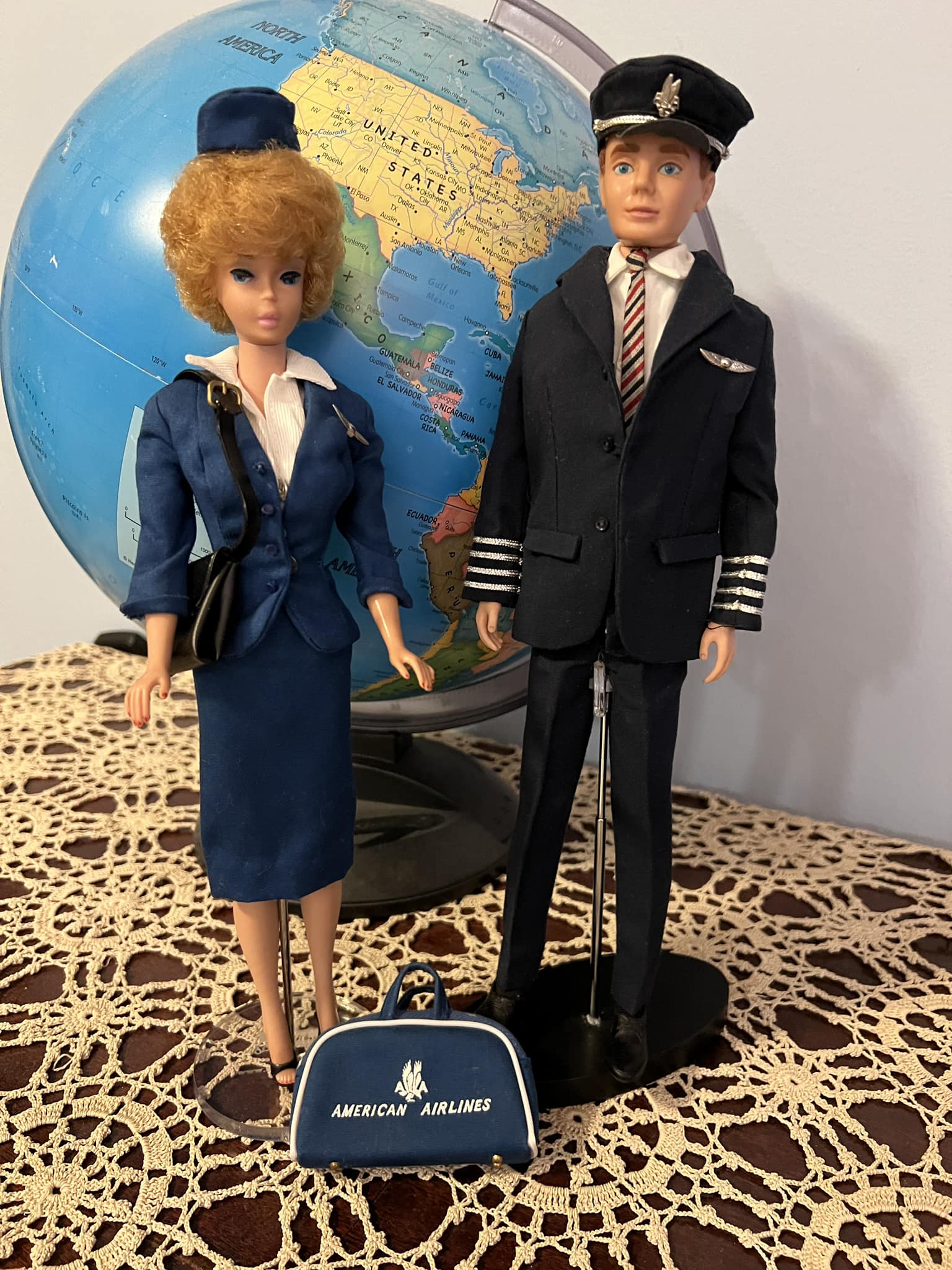 Vintage Barbie Outfits: American Airline Stewardess and Commuter Set