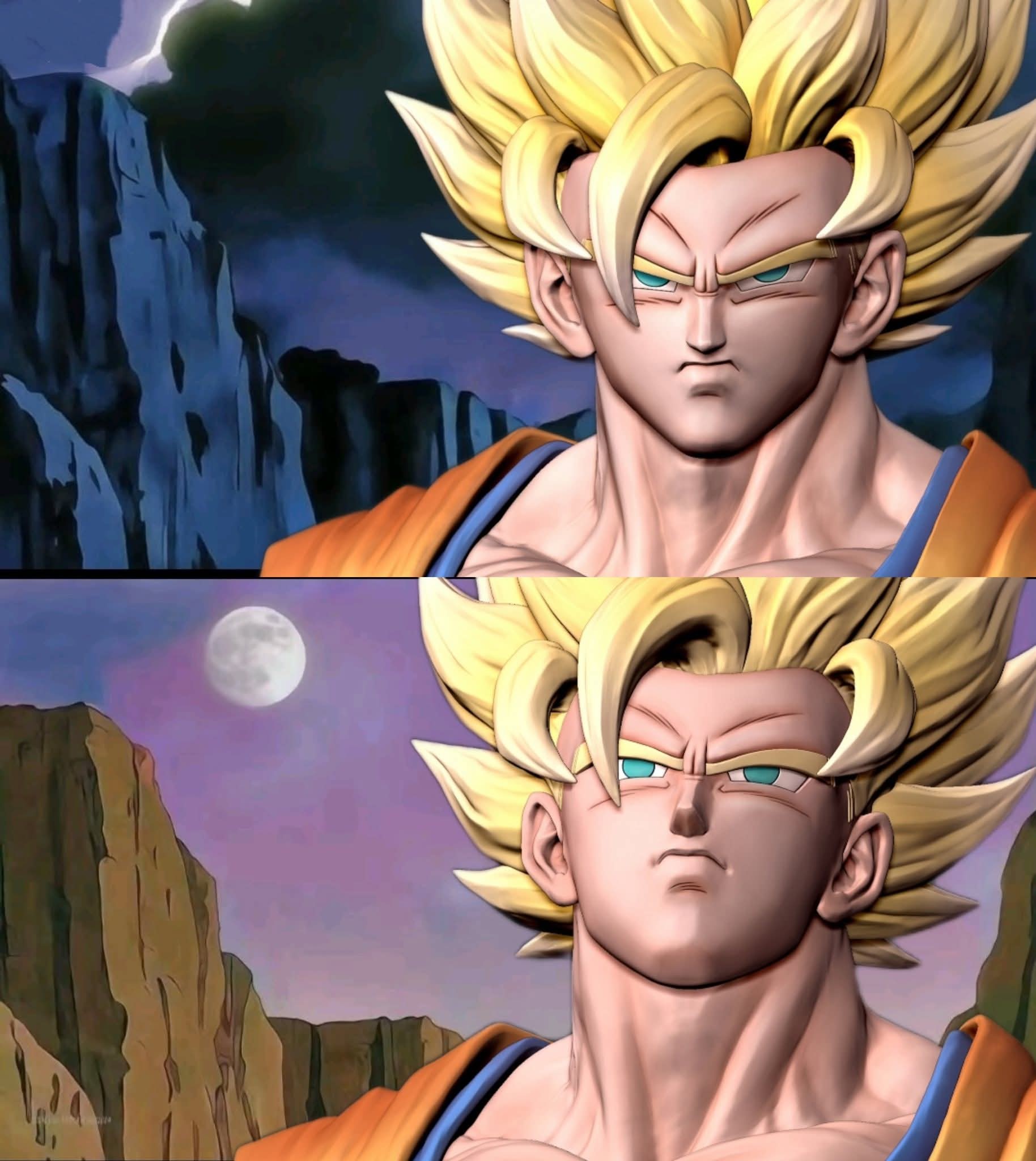 DragonballZ x meitu Goku Flaming Gold limited edition