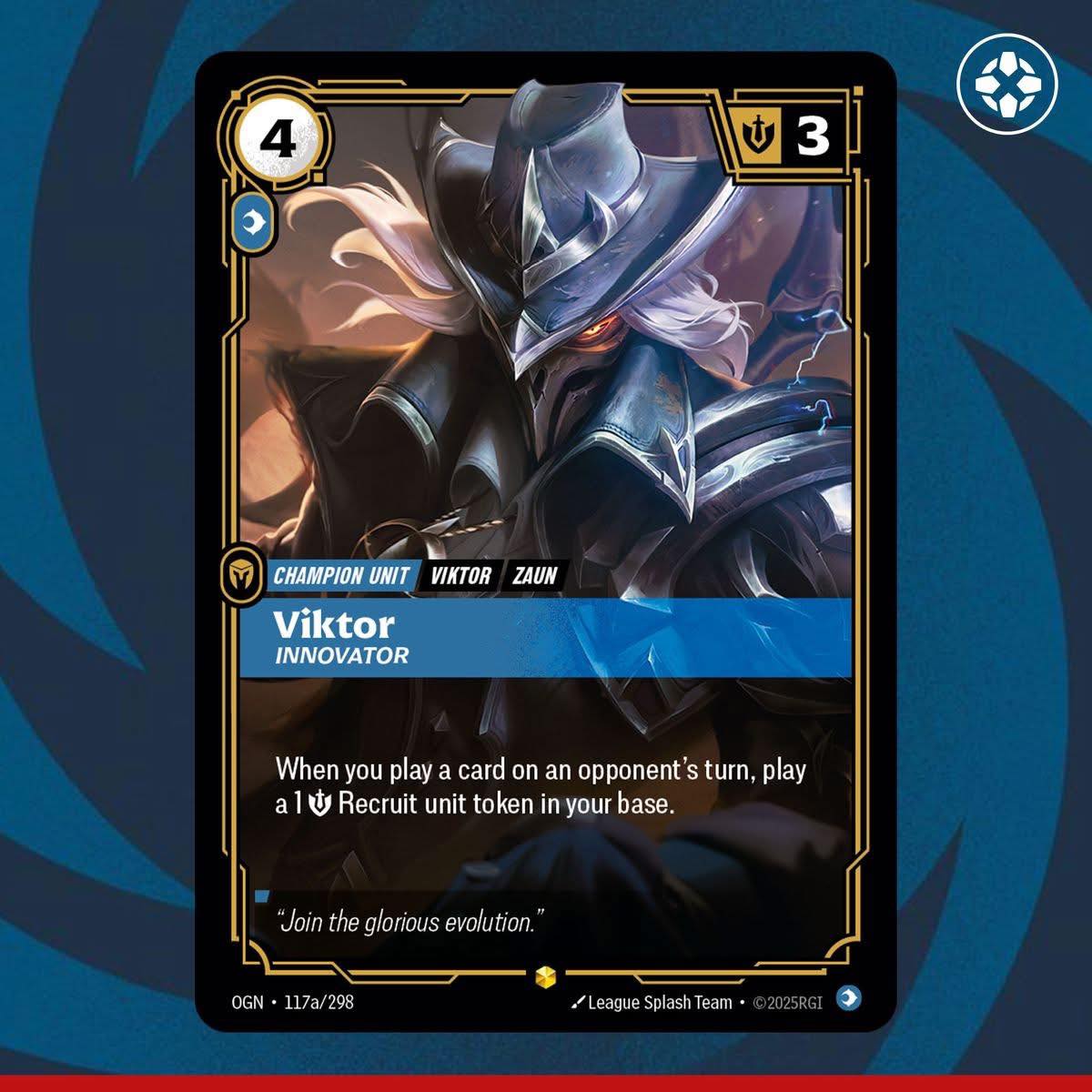 viktor riftbound card Promo Join the glorious evolution Viktor revealed in League of