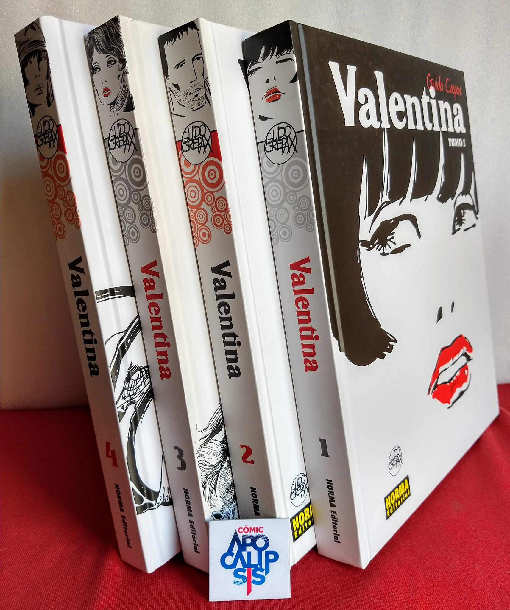 VALENTINA (Guido Crepax). Set completo con los 4 volúmenes