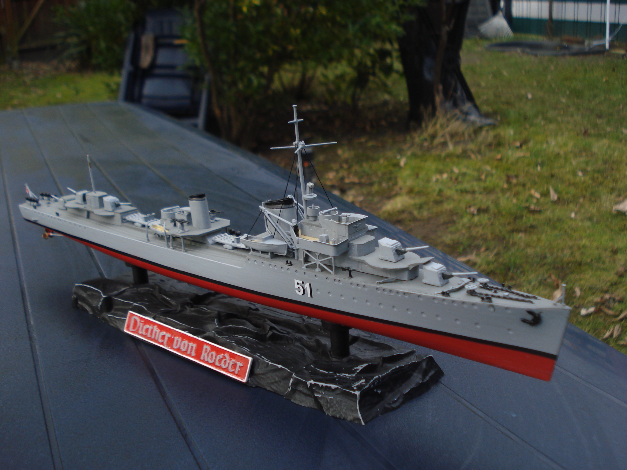 模型製作用品 Radio Control model Destroyer What destroyer model is suitable for radio control and 36 inches long?