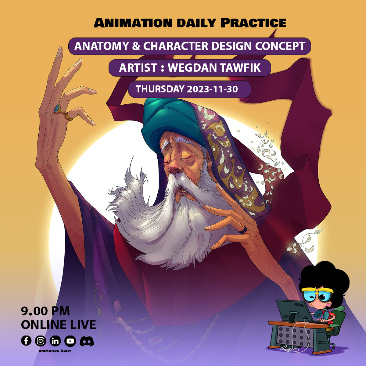 كلامنا عن الشخصيات لسه مخلصش 😃... - Animation daily Practice