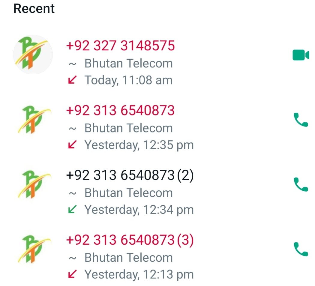 Scam Alert! ⚠️ *if you receive a... - Bhutan Telecom Ltd. | Facebook