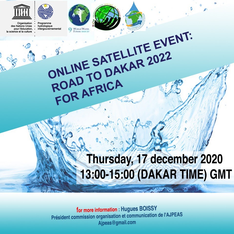 Unesco Youth Join The Online Satellite Event Road To Dakar For Africa To Learn More About The Youth Engagement Process Of The 9th World Water Forum And Identify Priorities And