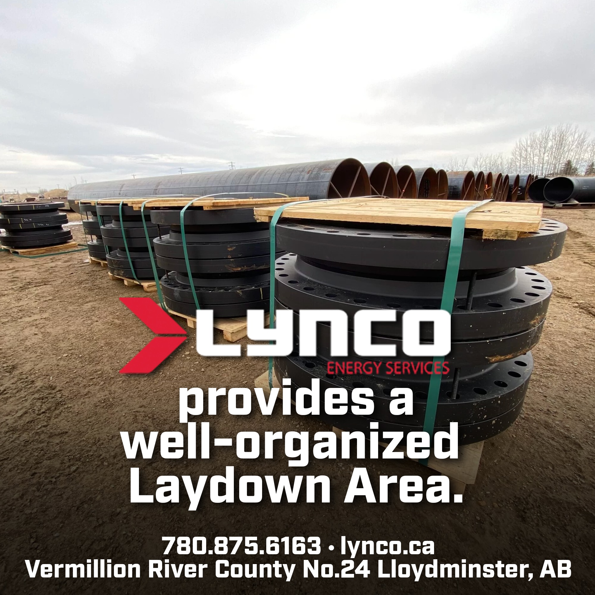 Our strategically designed laydown... - Lynco Energy Services