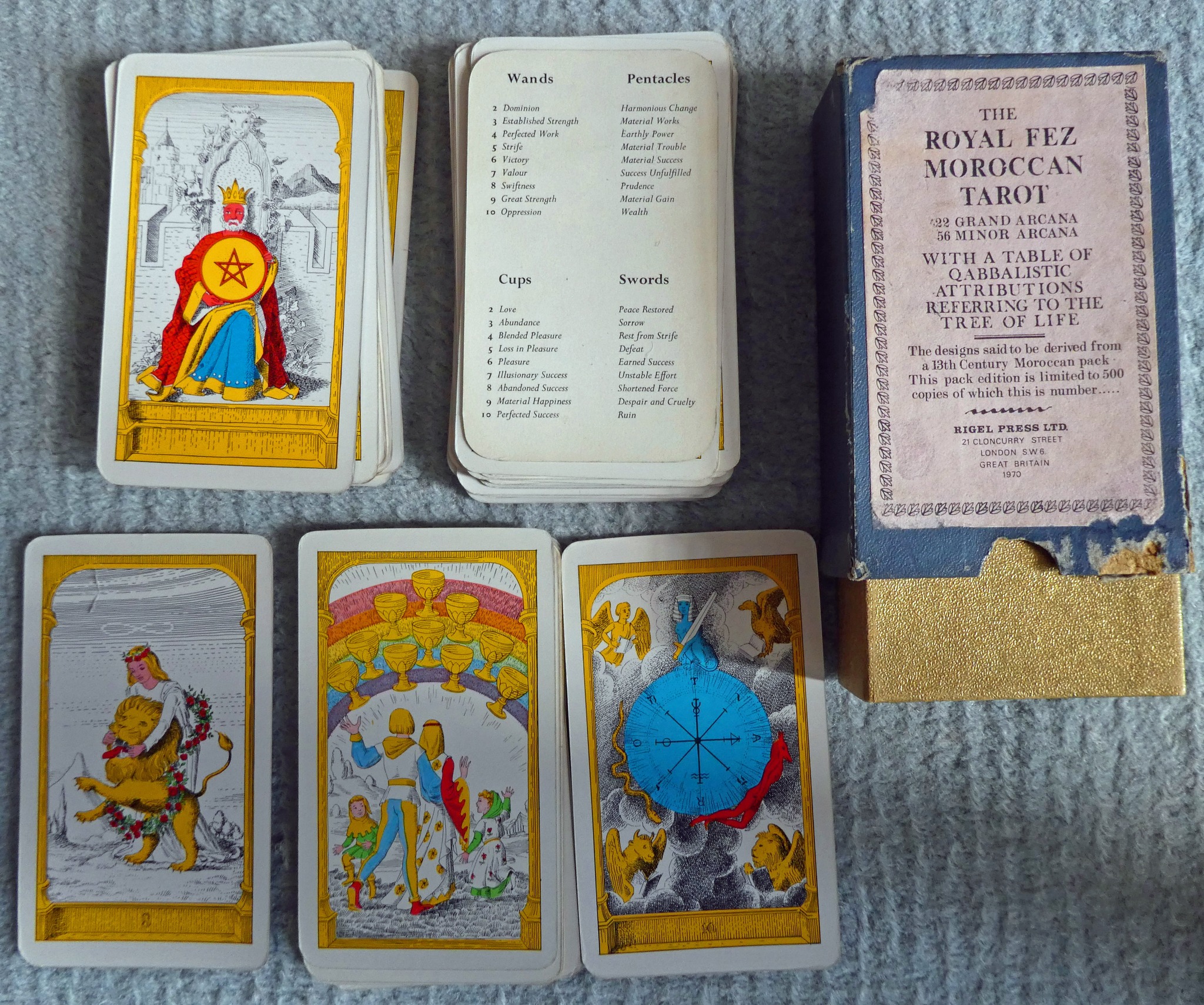 What is the value of a 1970s Royal Fez Moroccan tarot deck?