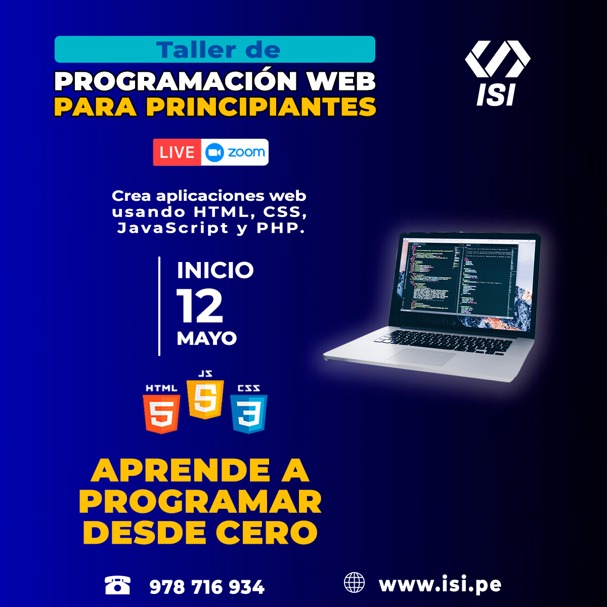 ¡APRENDE A PROGRAMAR DESDE... - ISI - Instituto de Software