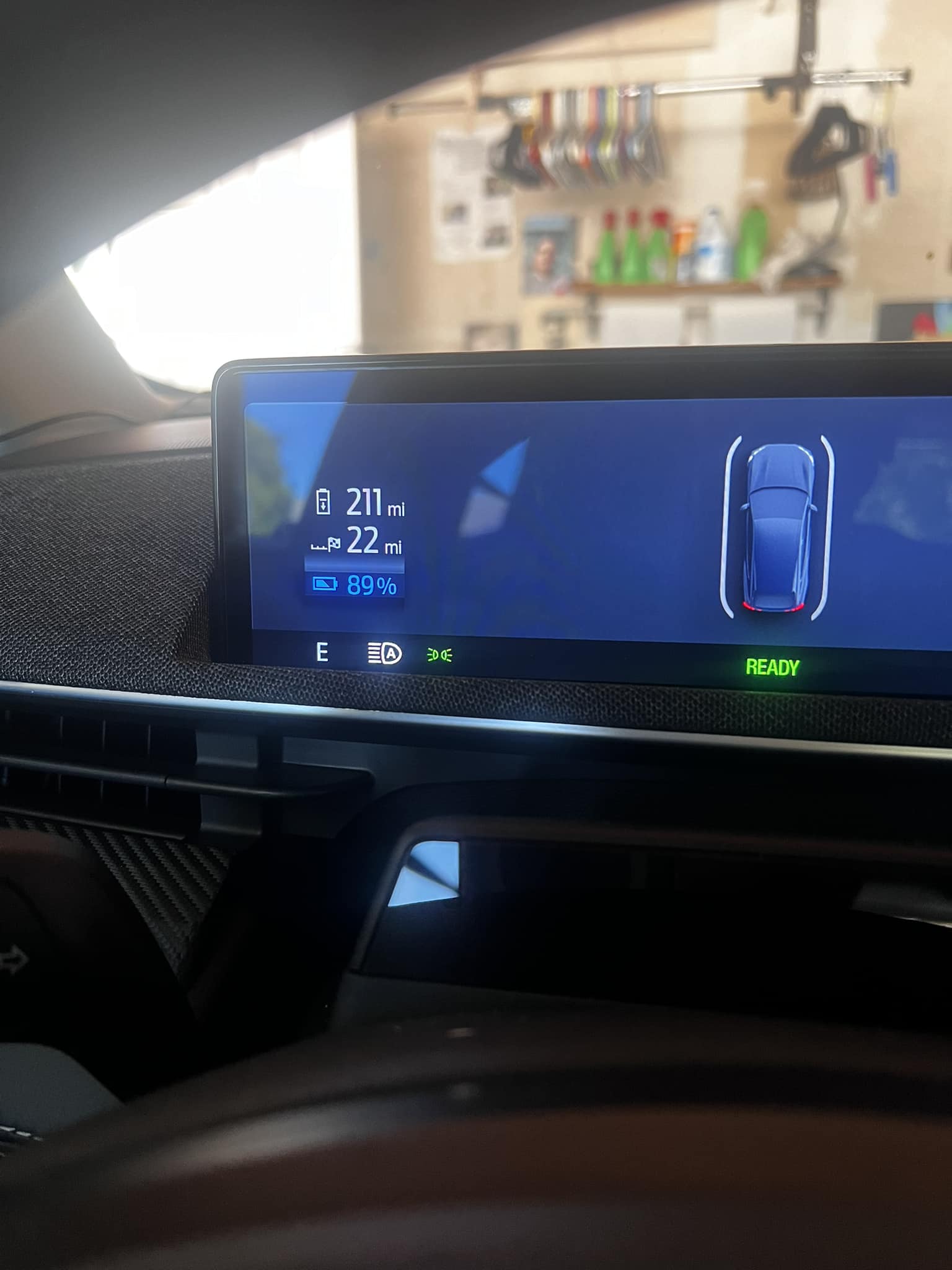 What is the mysterious km display on my Mustang Mach-E dash?