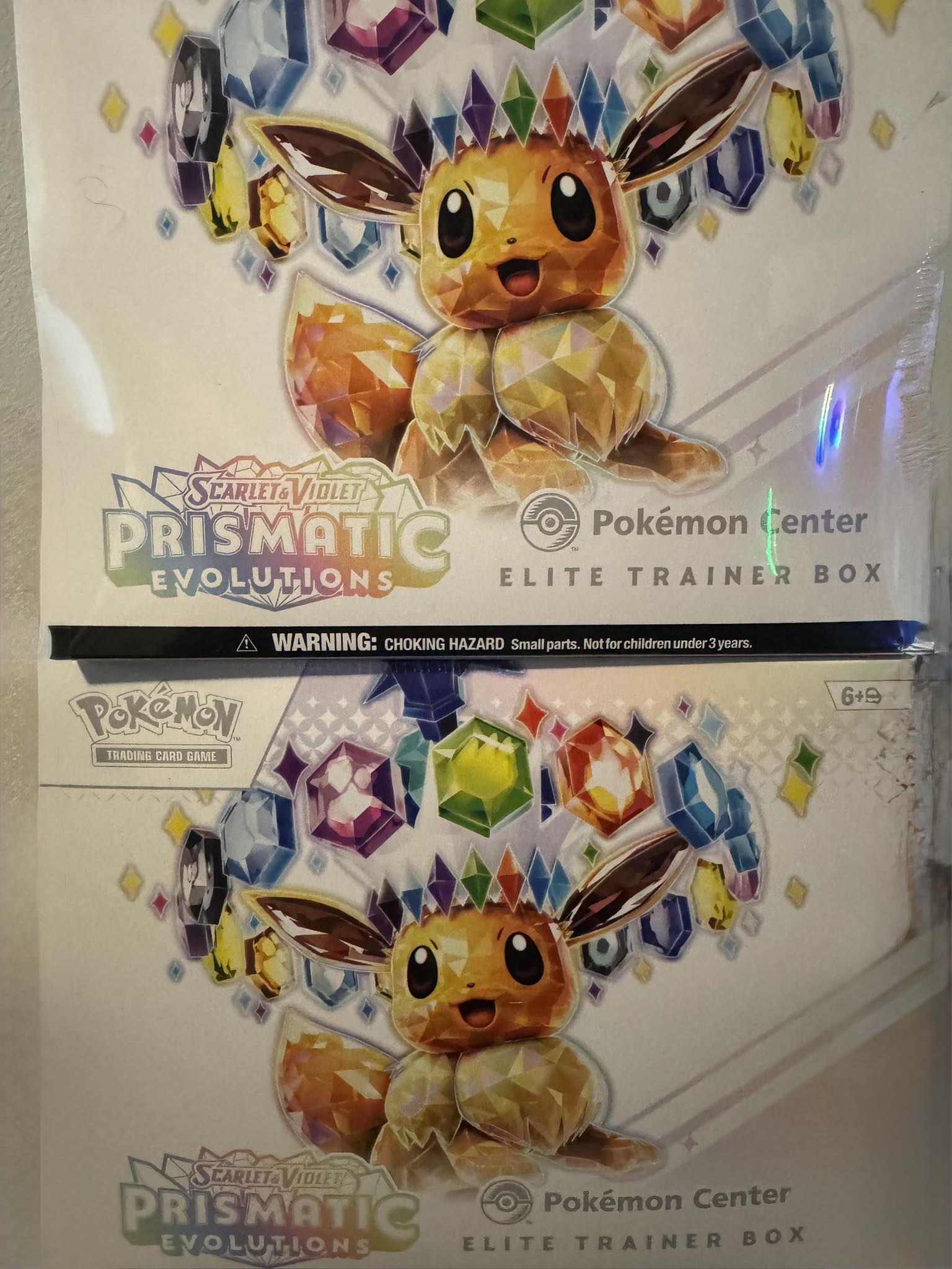 Prismatic Evolutions ETB now available at Pokemon Center