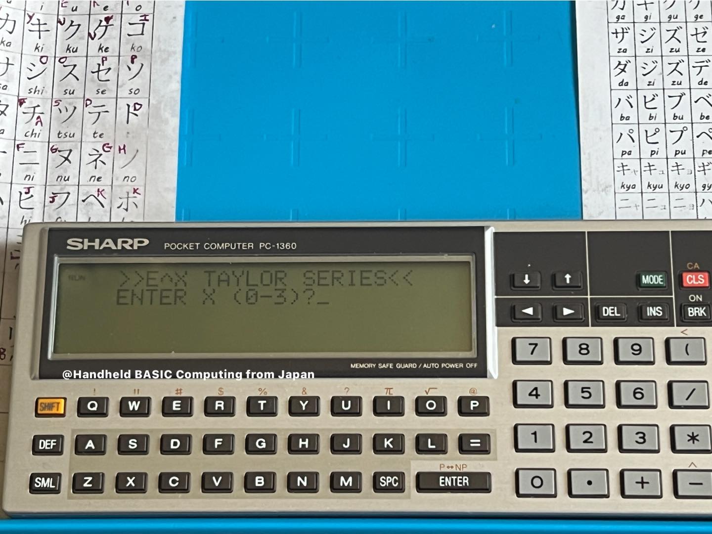 Sharp PC-1211, Generating Random numbers Here is a mini program in
