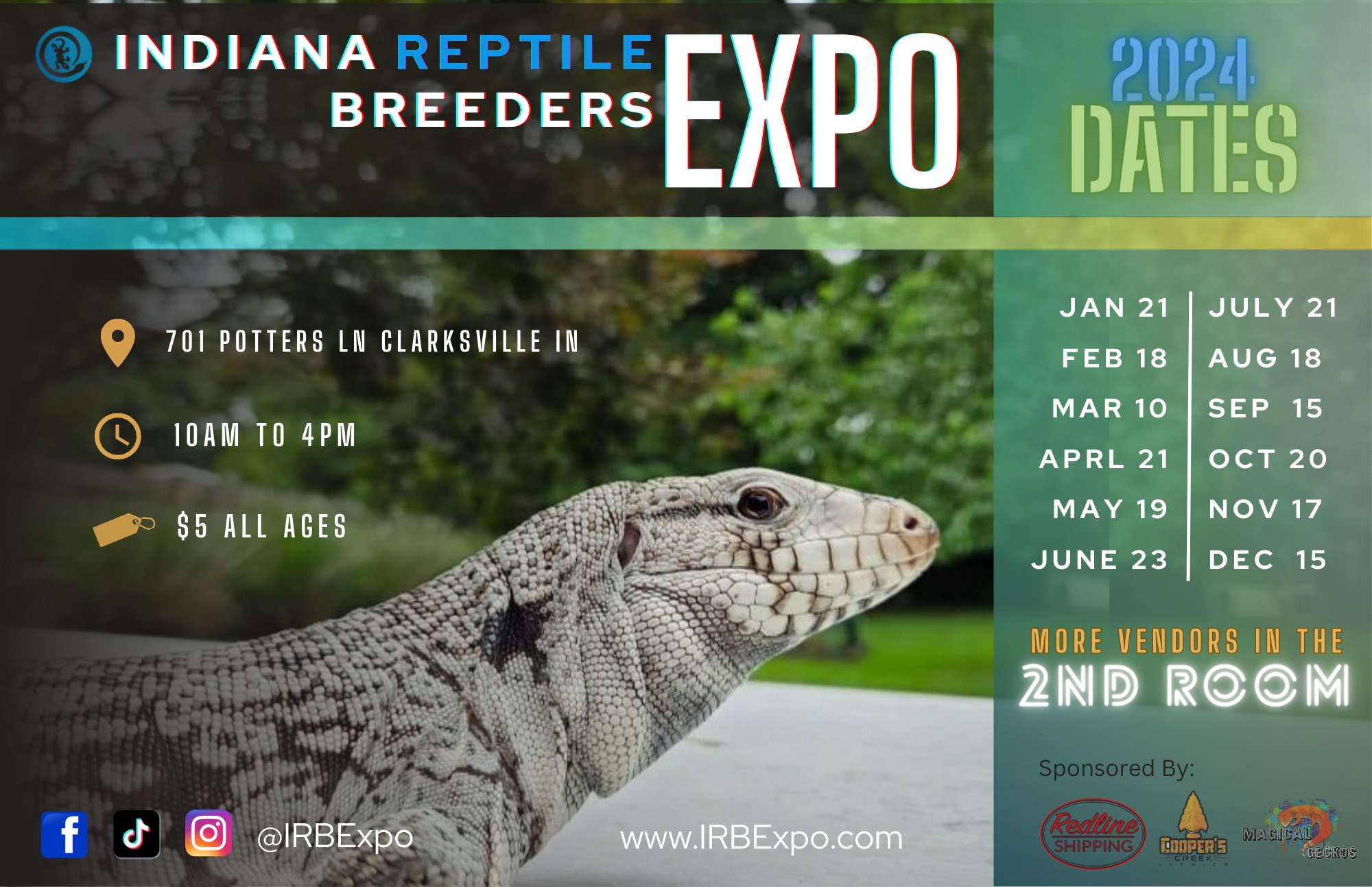 Indiana Reptile Breeders Expo **Clarksville**