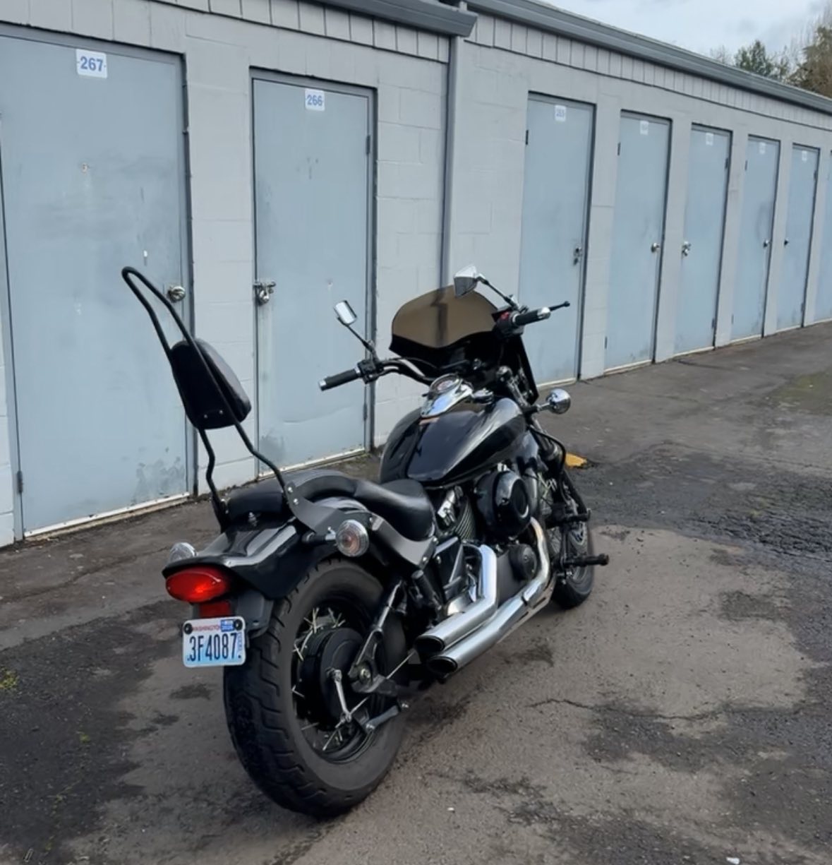 Stolen black Yamaha V Star 650 in SE Portland