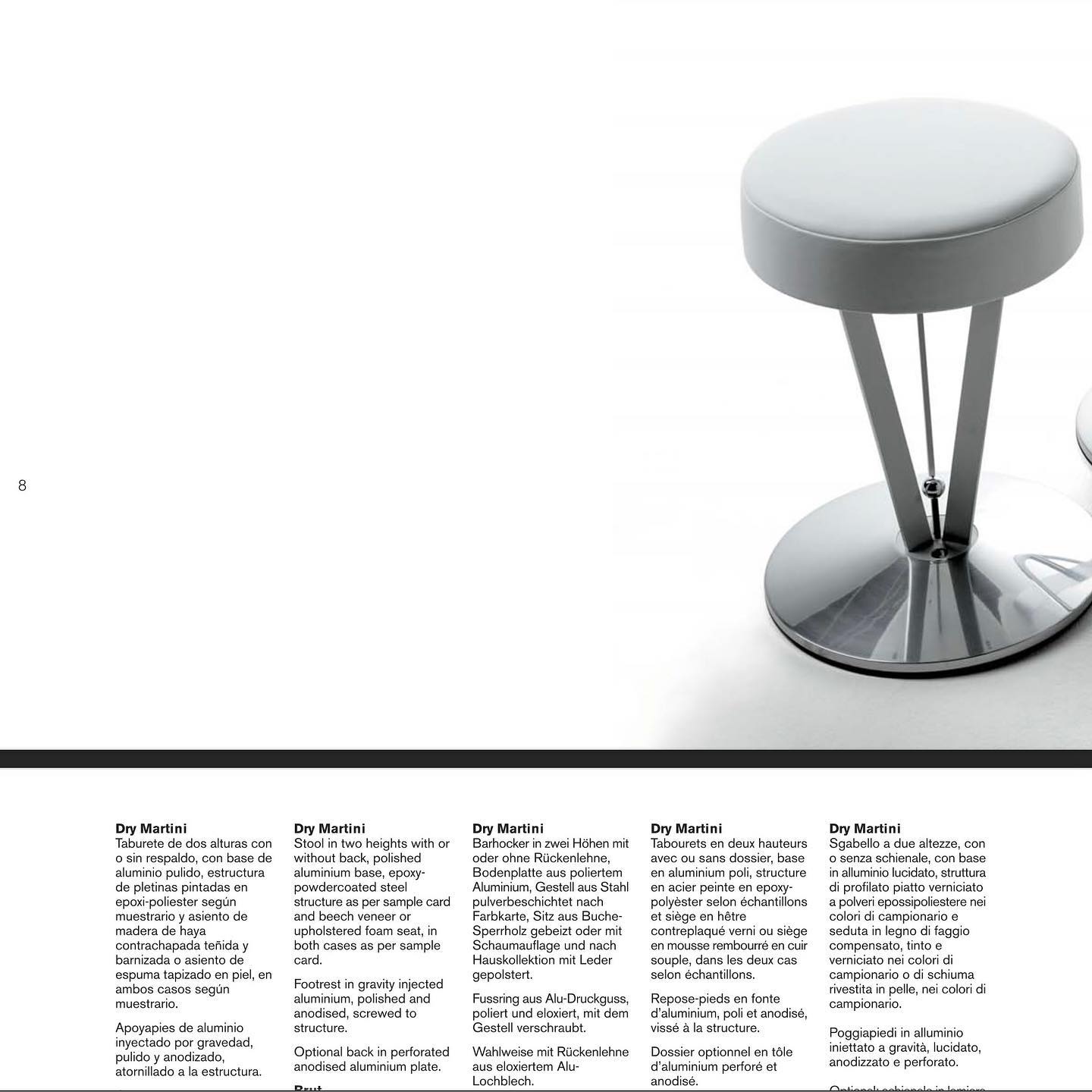 Bar stools designed by Pedro Miralles Claver. (1955 - 1993) Model