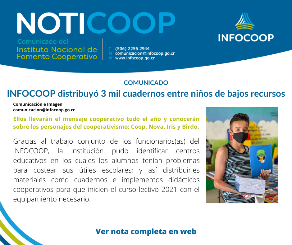 El cooperativismo esta presente en... - Infocoop Costa Rica