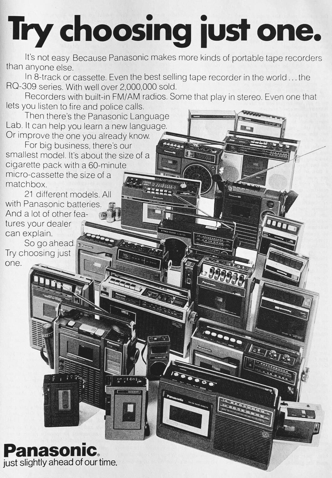 Blast from the past. #vintageads #Panasonic