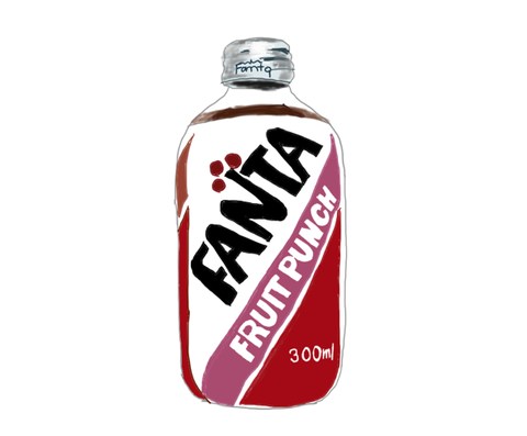 ファンタの「フルーツパンチ」大好きでした。 昭和59年に発売され