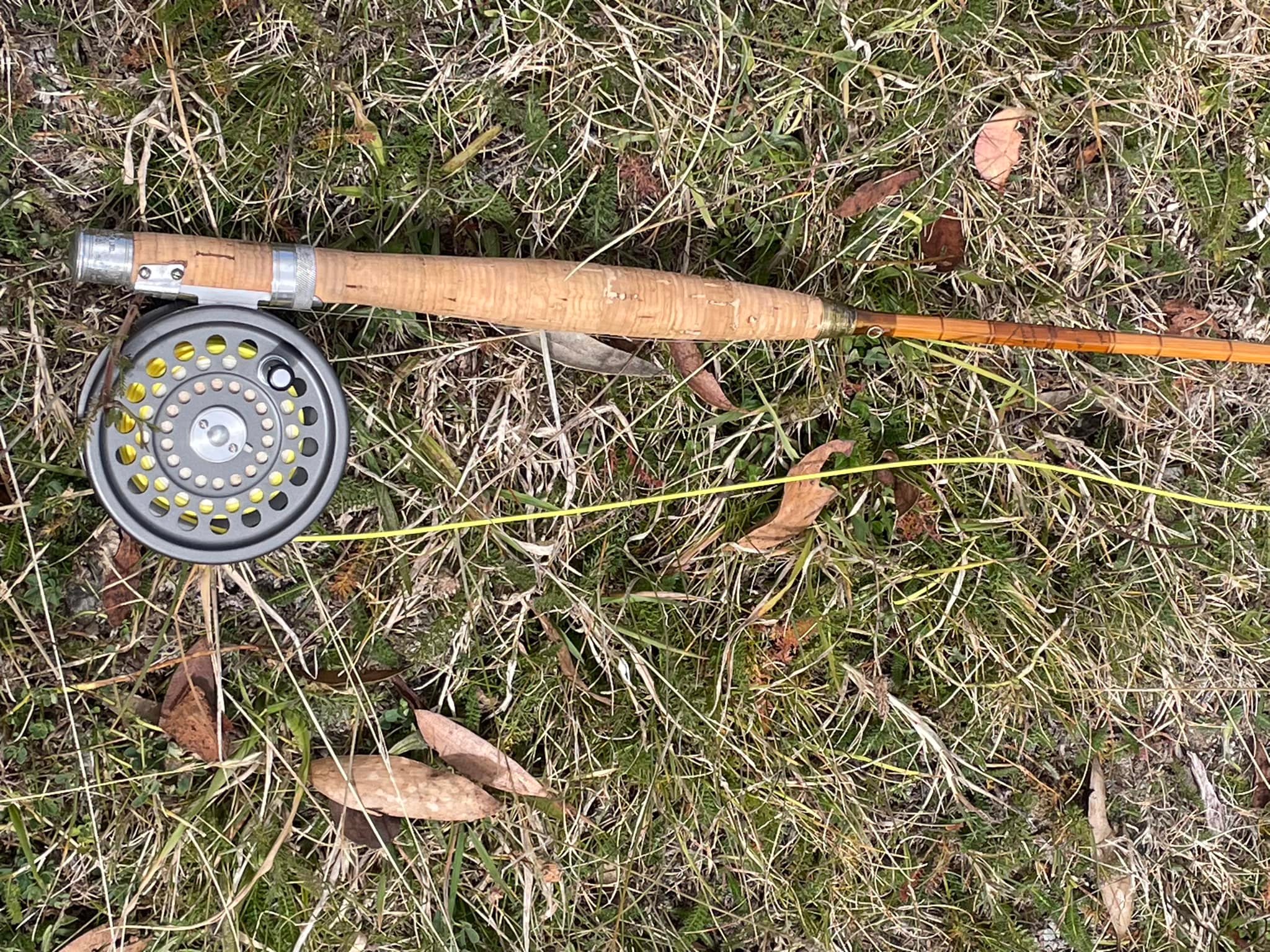 1935 Hardy CC de France cane fly rod outing with Hardy Marquis reel