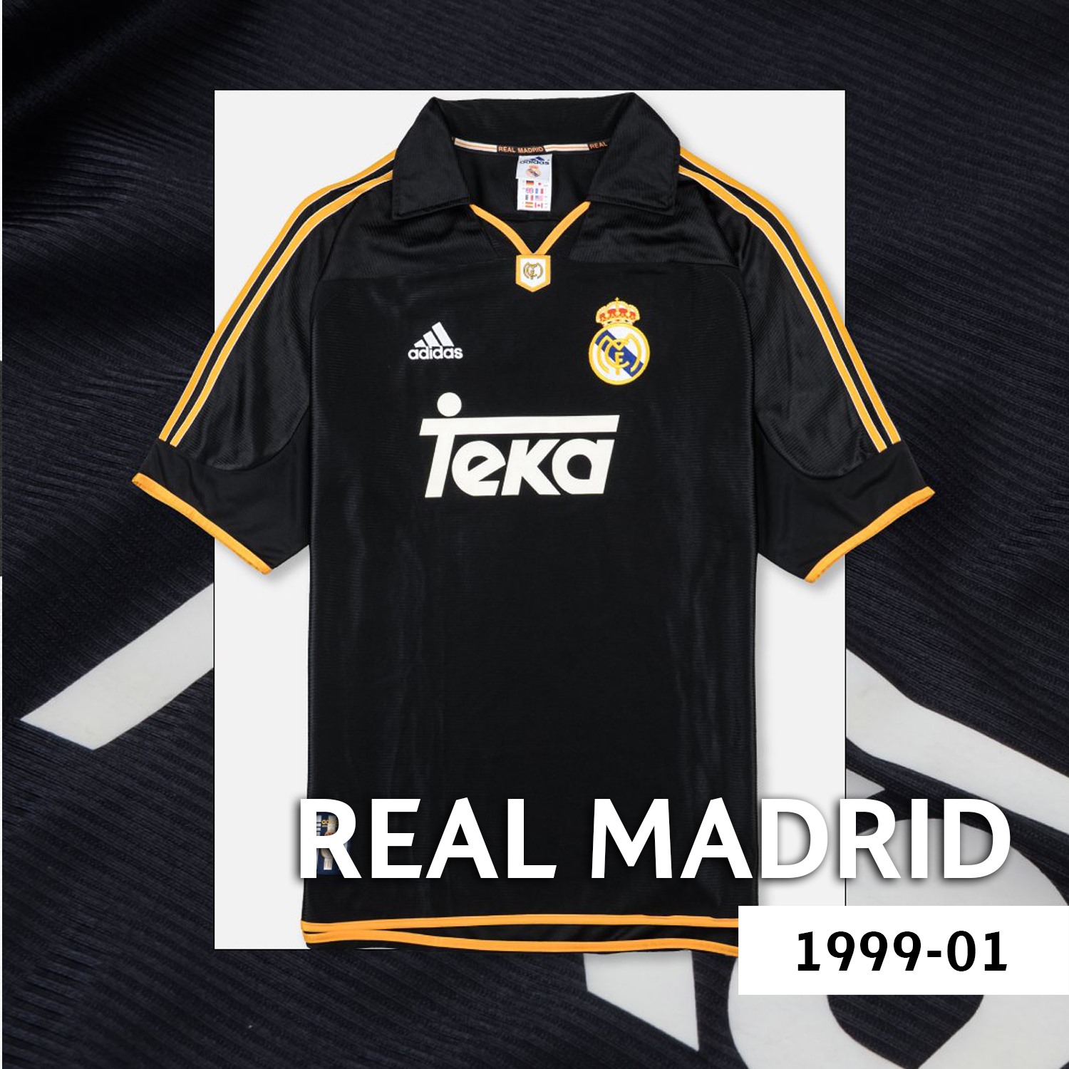 You voted this Real Madrid 1999-01 away kit by Adidas the greatest 