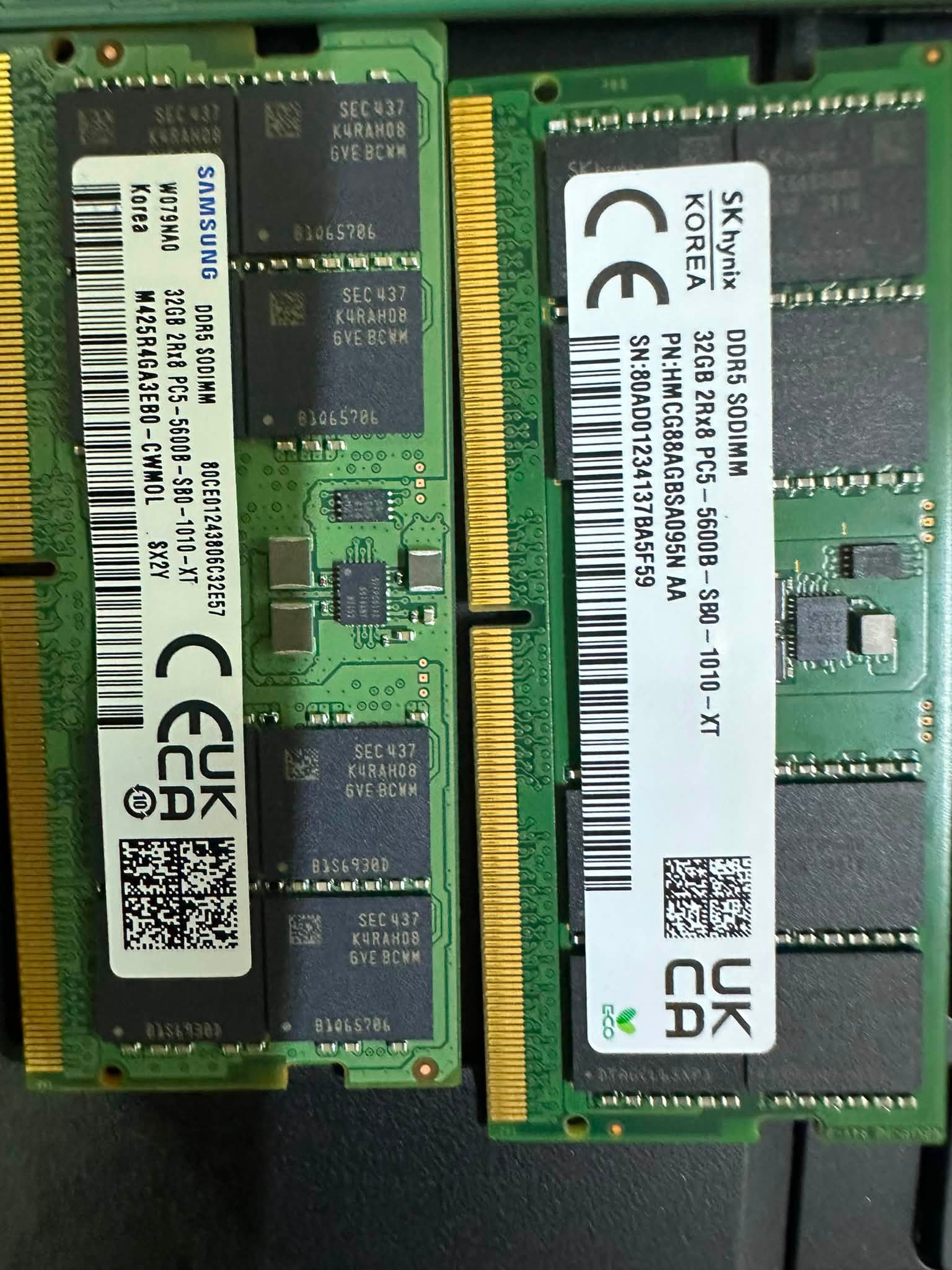 DDR5-32GB 4800$5600 Samsung