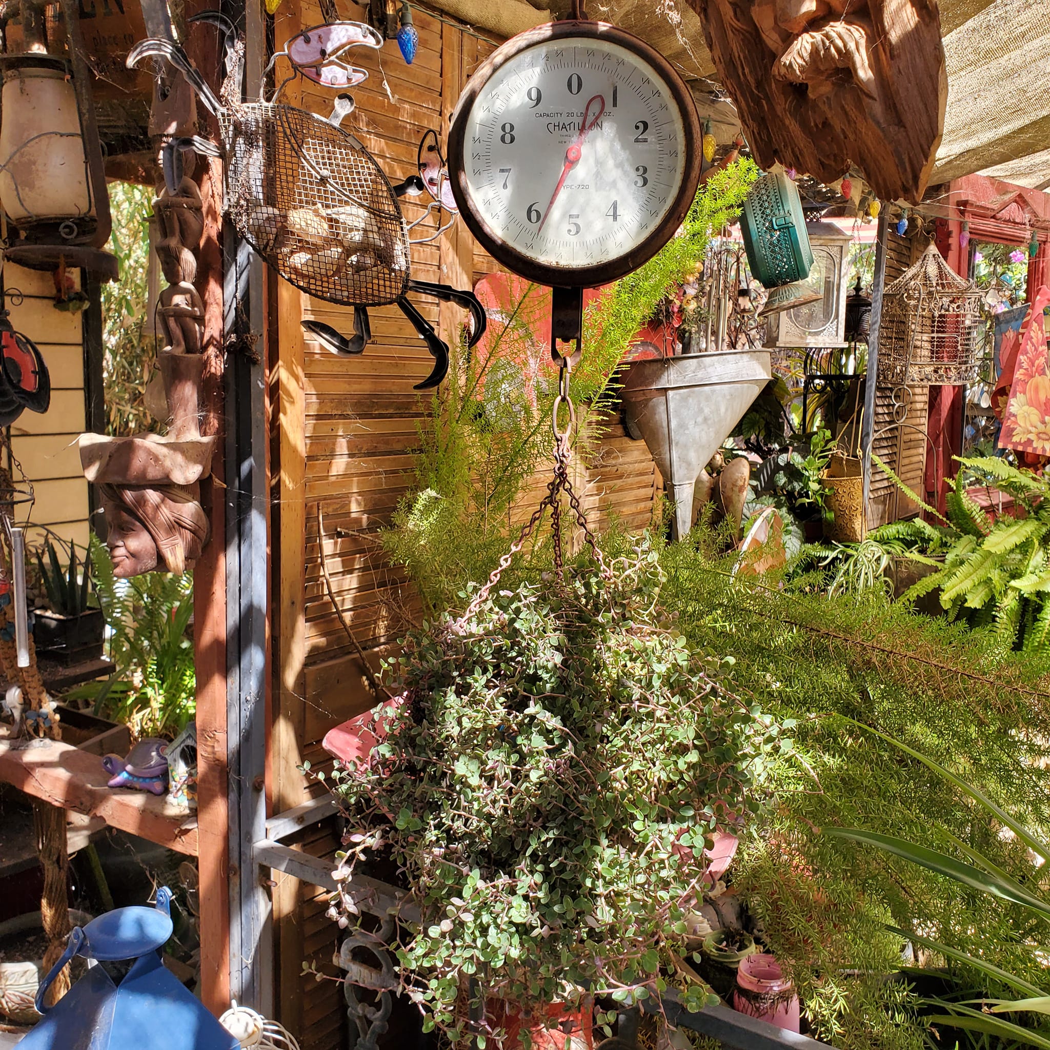 Vintage Hanson hanging scale for plant basket