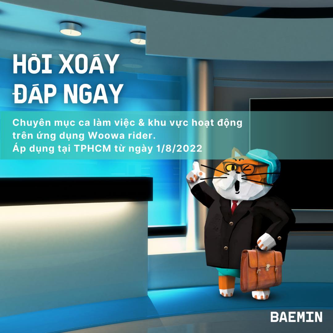 BAEMIN Rider - Anh Em TPHCM ơi, Trước thông tin chuyển...