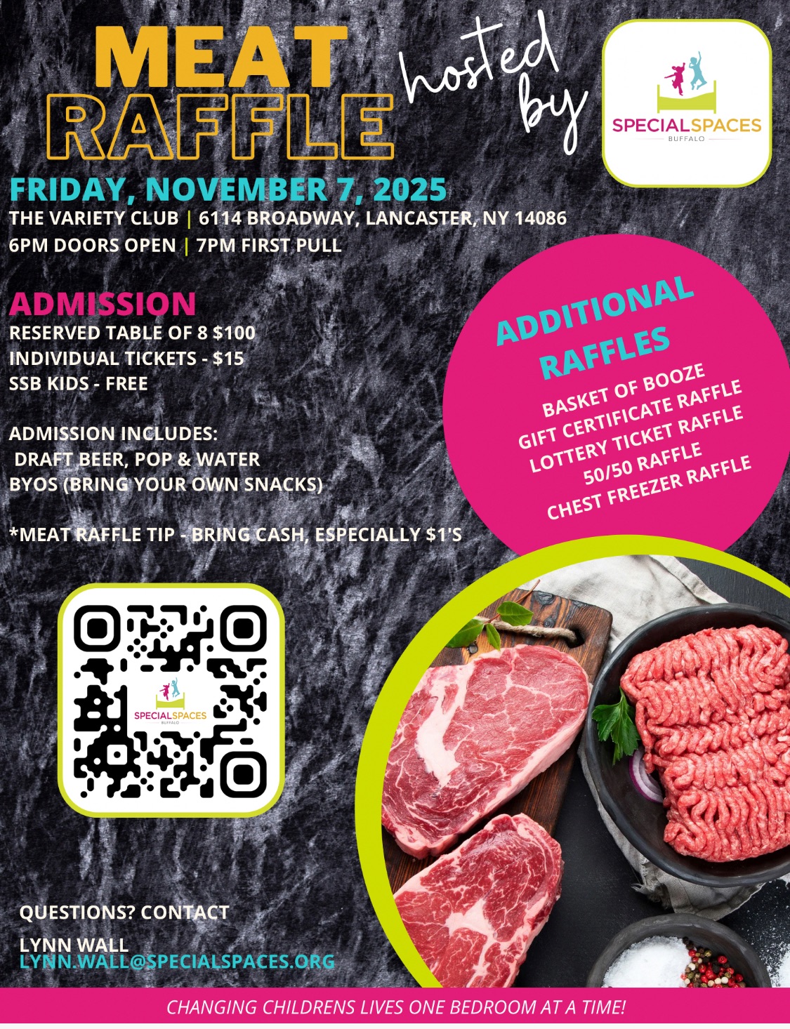 Special Spaces Buffalo Meat Raffle!