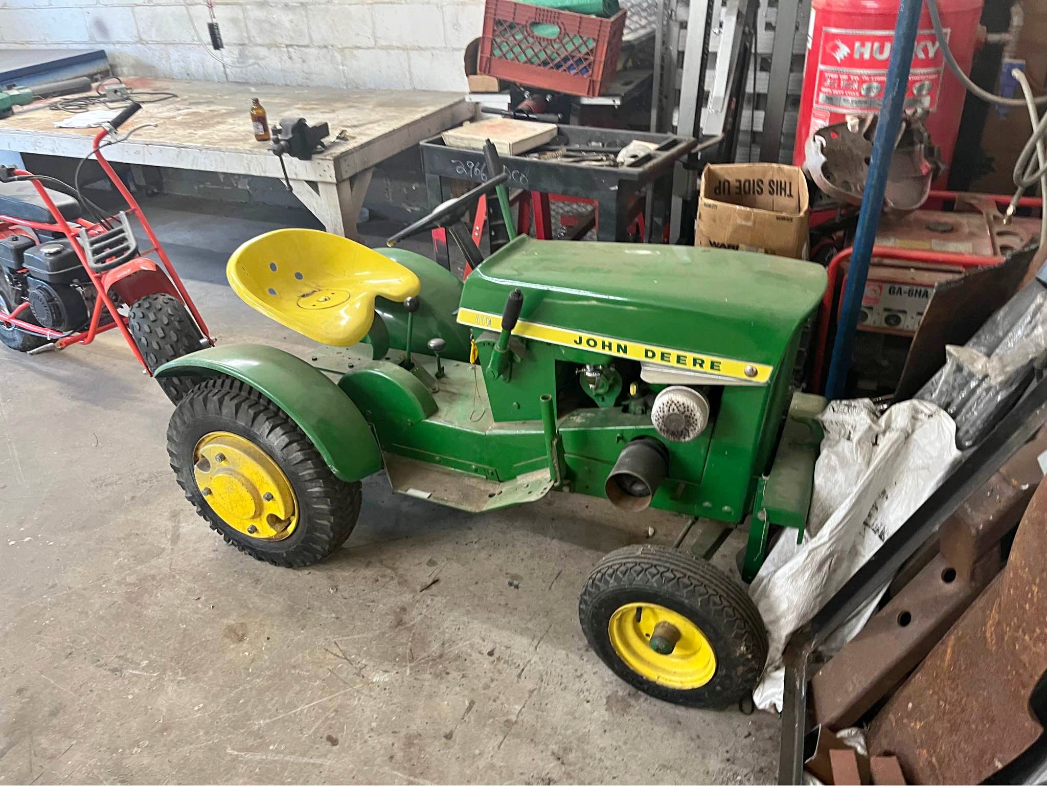 Asta Freno Parafango Rotonda Per John Deere 110/112 - Originale Usata
