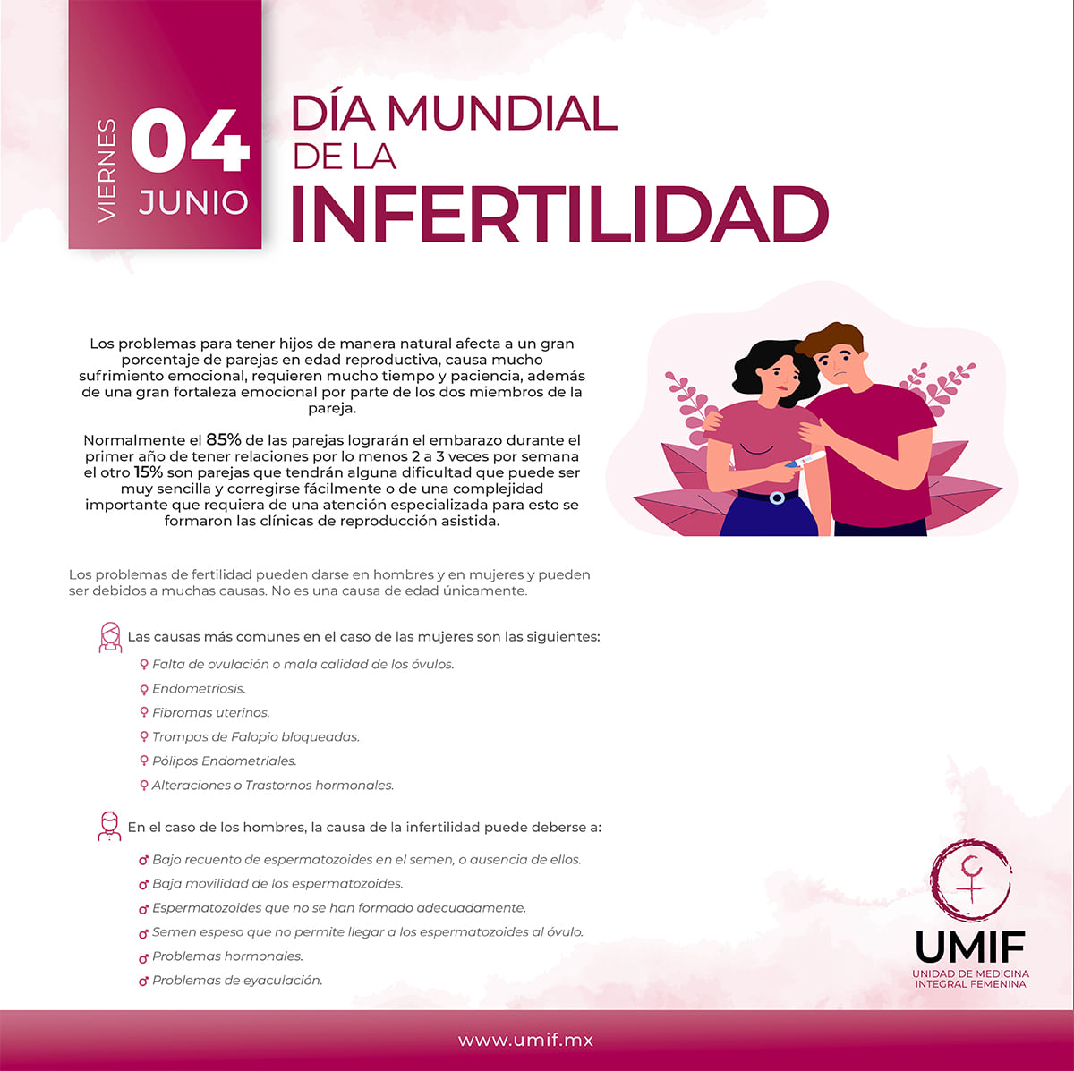 UMIF - El Día Mundial de la Infertilidad busca destacar la...