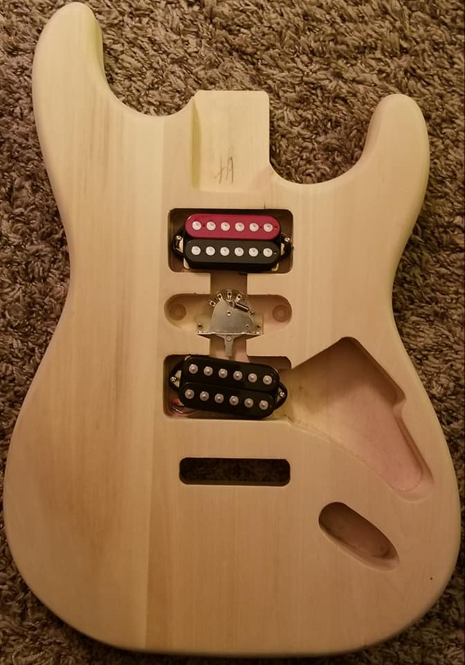 Eddie Van Halen inspired Frankie build with double humbuckers