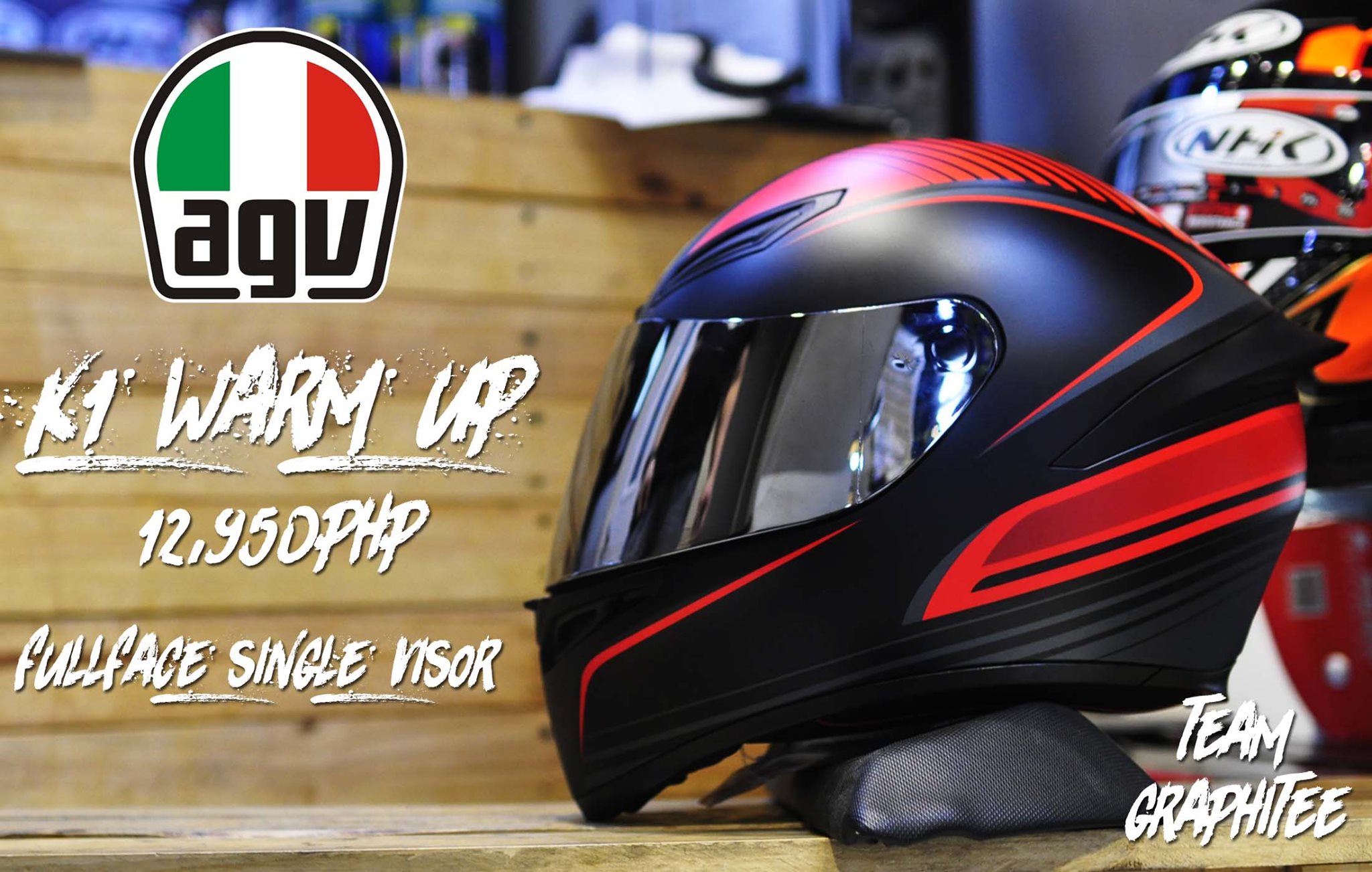 agv k1 red visor REVO CLEAR NIGHT VISION COMPATIBLE WITH K1S/K3 SV/K5 HEL  VISORWALA The sporty road helmet for every day BSTOP K1 Helmet Visor,UV Protecror