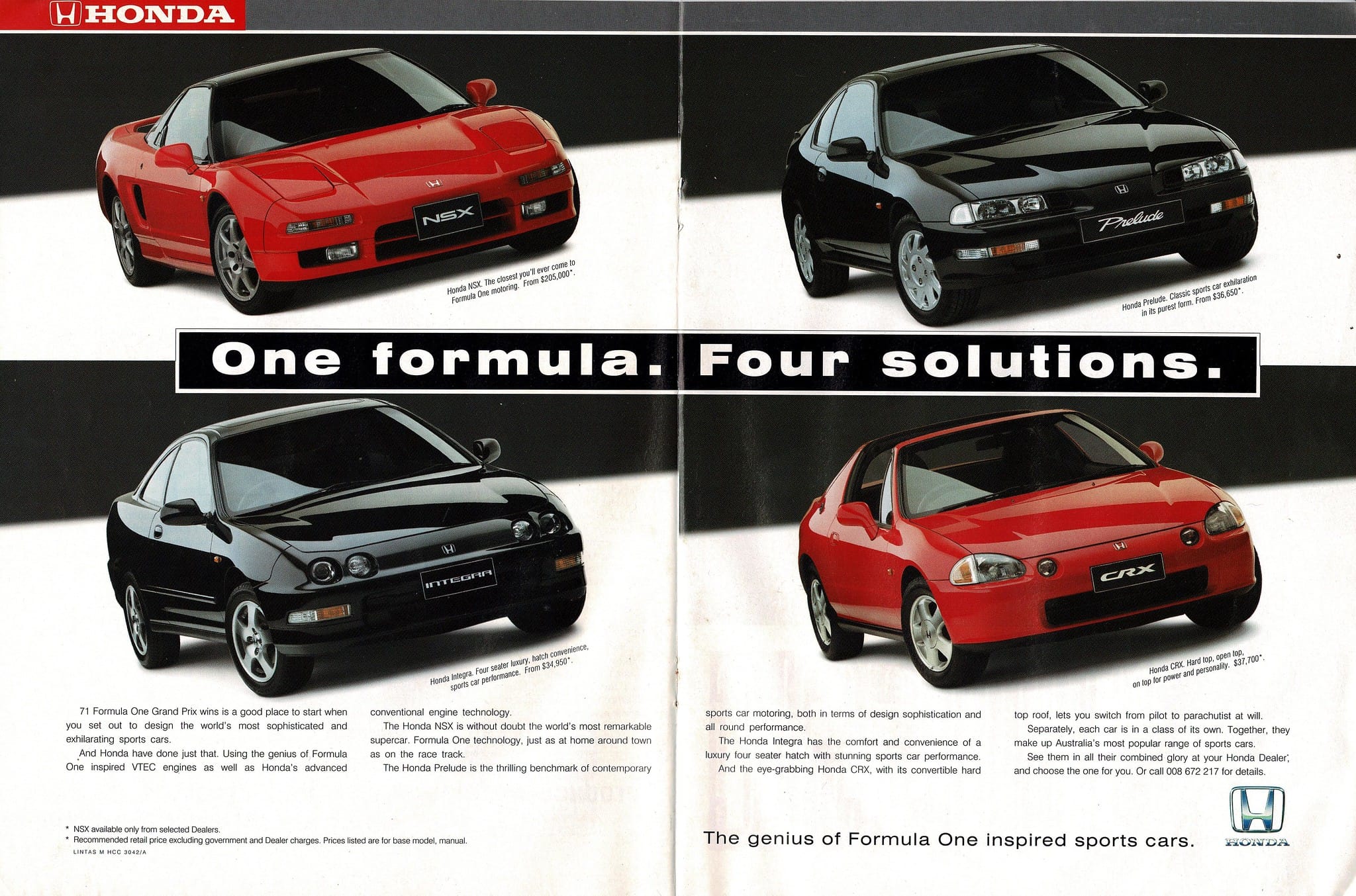 Cover Page From 1993 Honda Crossroad MK1 Japan Brochure