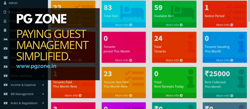PG Zone - Paying Guest Management Software