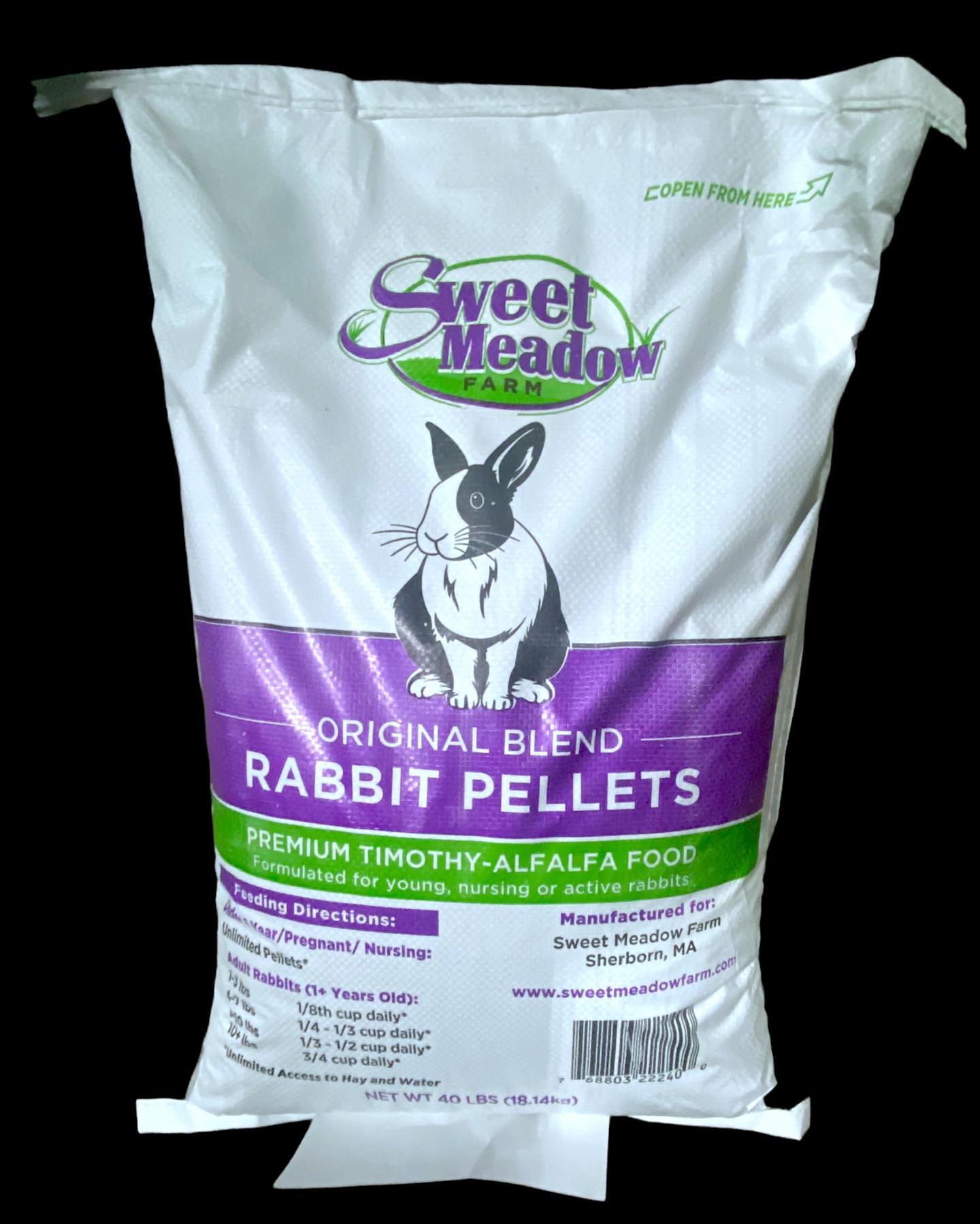 New bag design for our 40lb Rabbit... - Sweet Meadow Farm