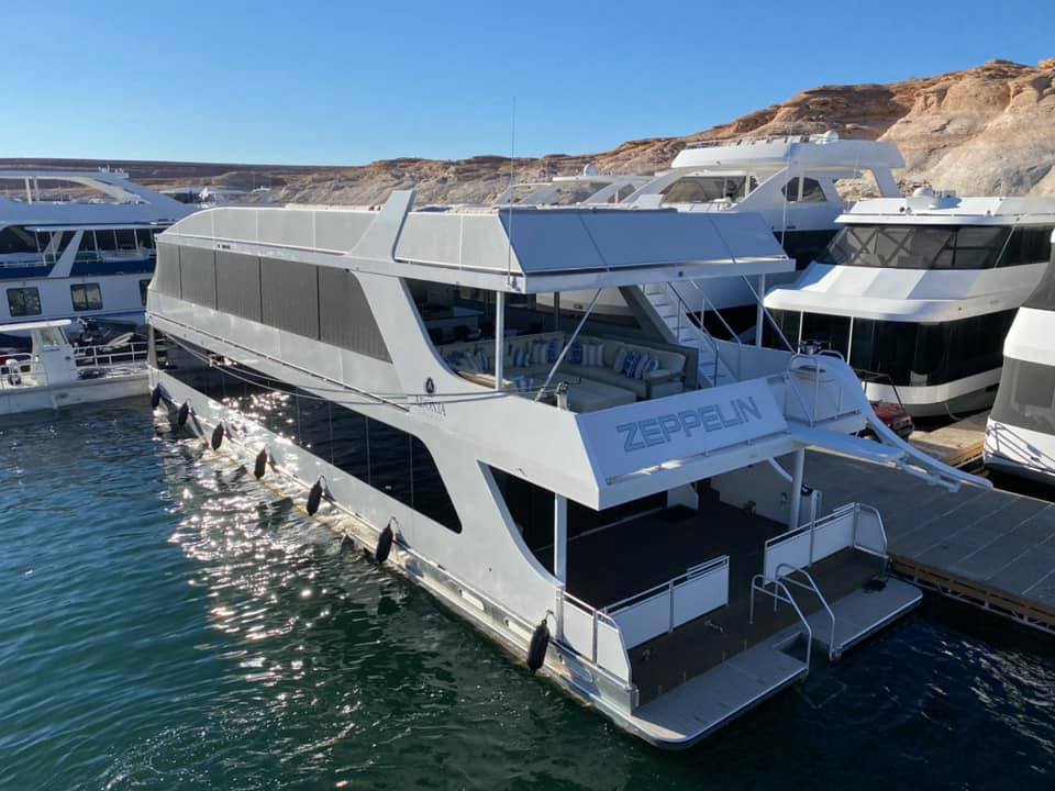 Adonia Yachts' 22x78cx series Zeplin houseboat