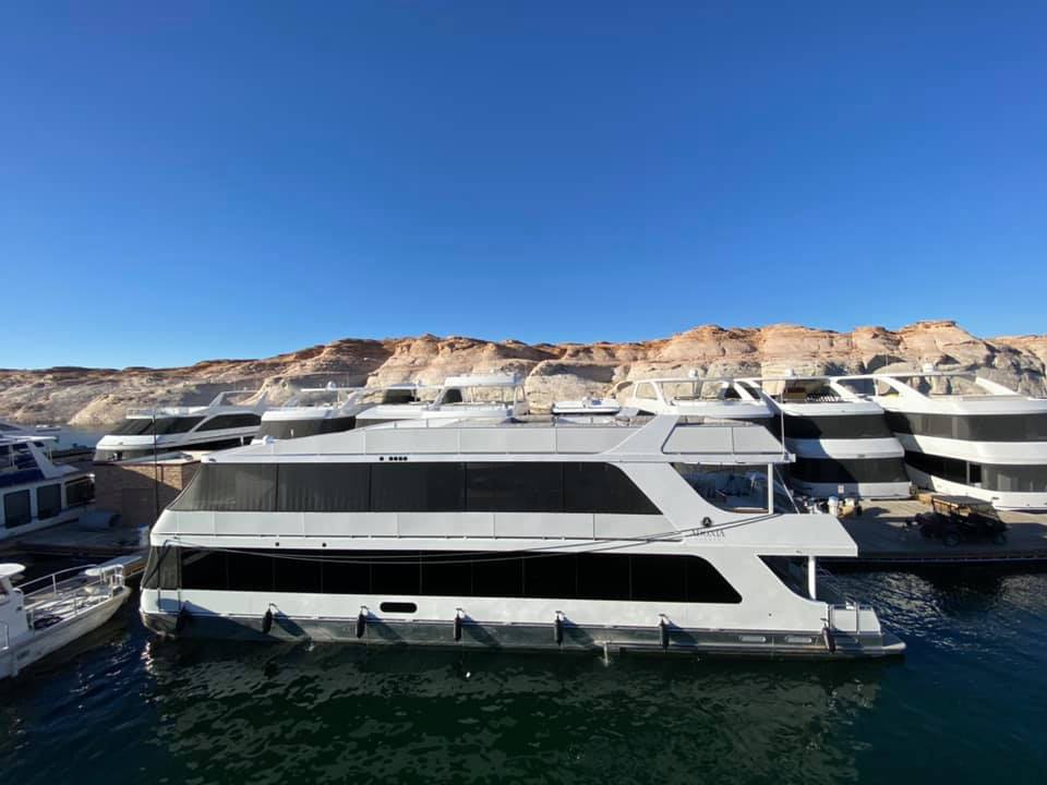 Adonia Yachts' 22x78cx series Zeplin houseboat