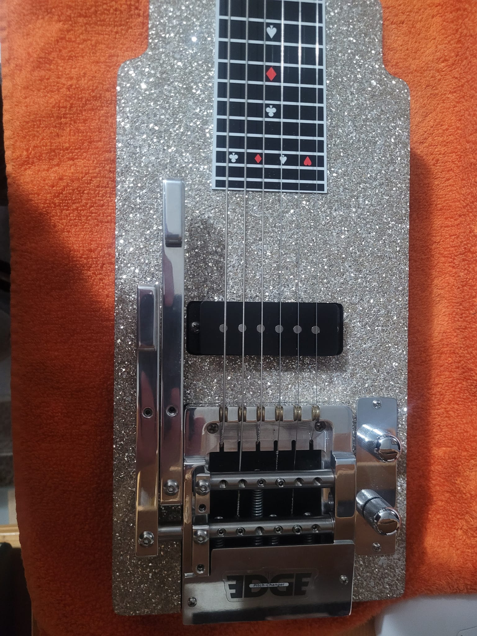 OPEN E SLIDE RULE CHART - 6 STRING LAP PEDAL STEEL DOBRO SLIDE GUITAR