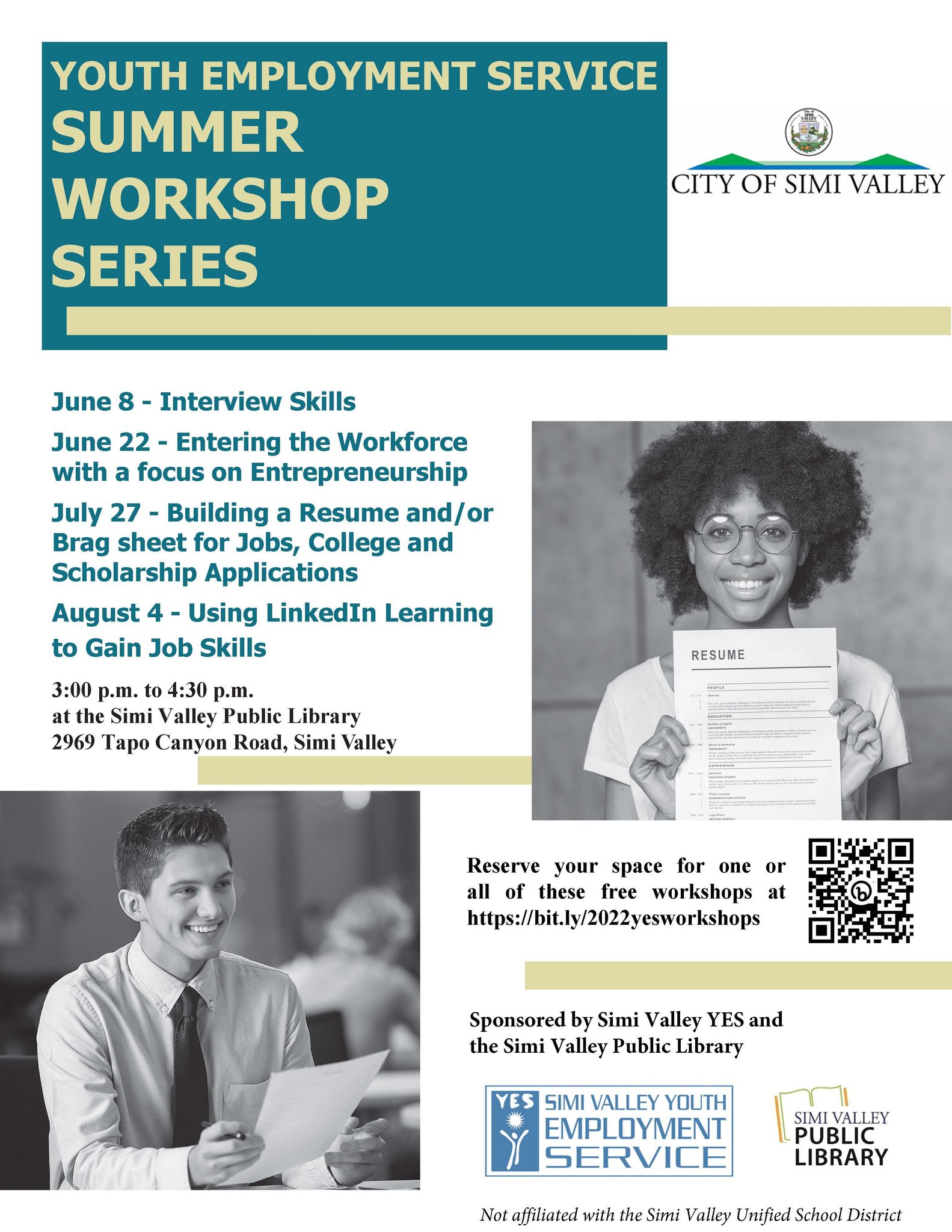 The Youth Employment Service... - Simi Valley Public Library | Facebook