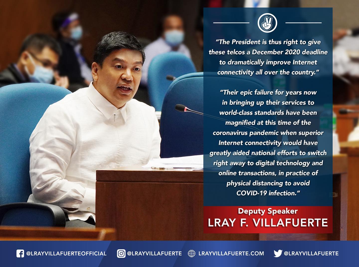 Lray Villafuerte - The Philippines has one of the slowest internet ...