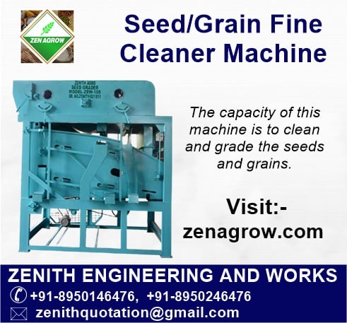 Zen Agrow - The capacity of this machine is to clean and...