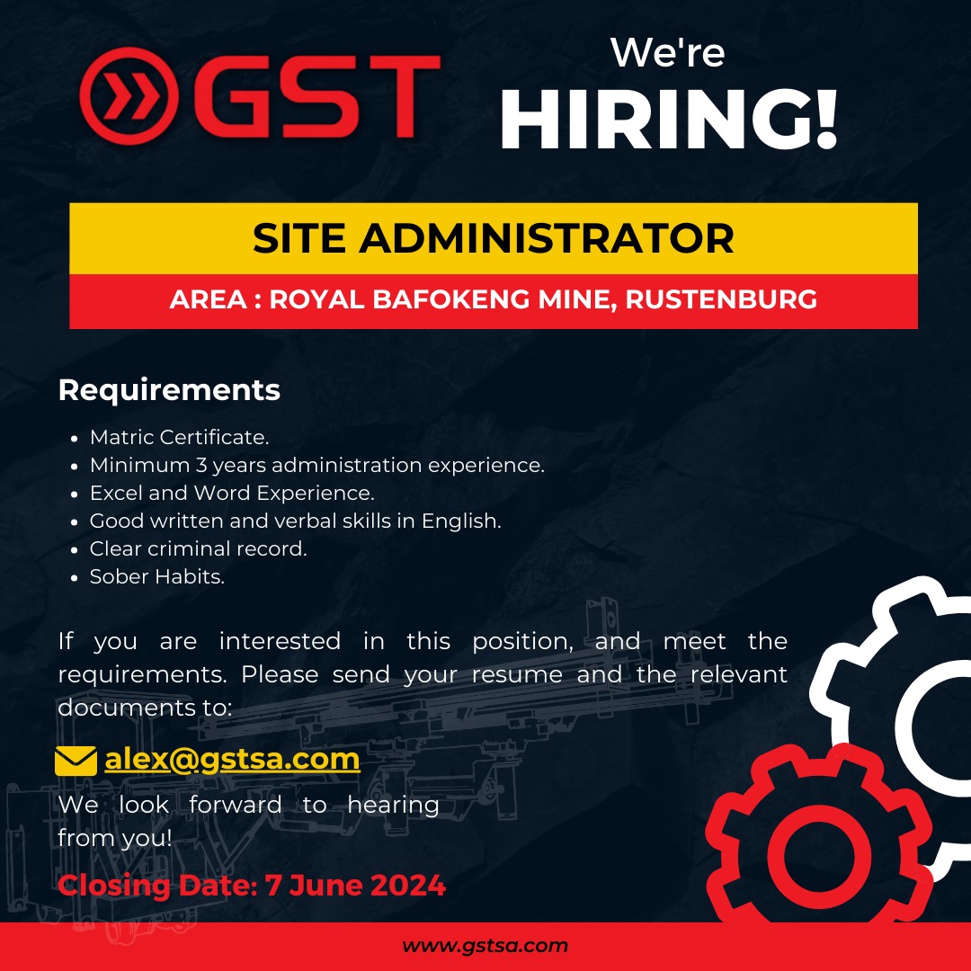 We currently have vacancies for a... - GST Mining Machines | Facebook