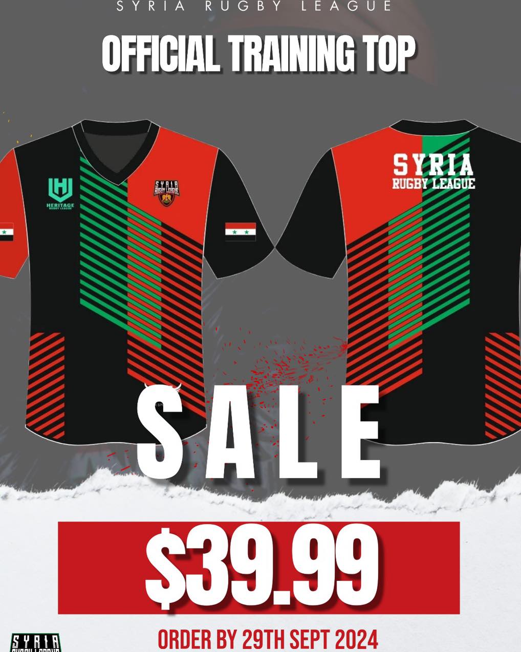 🔥 WEAR YOUR COLOURS, SUPPORT THE... - Syria Rugby League | Facebook