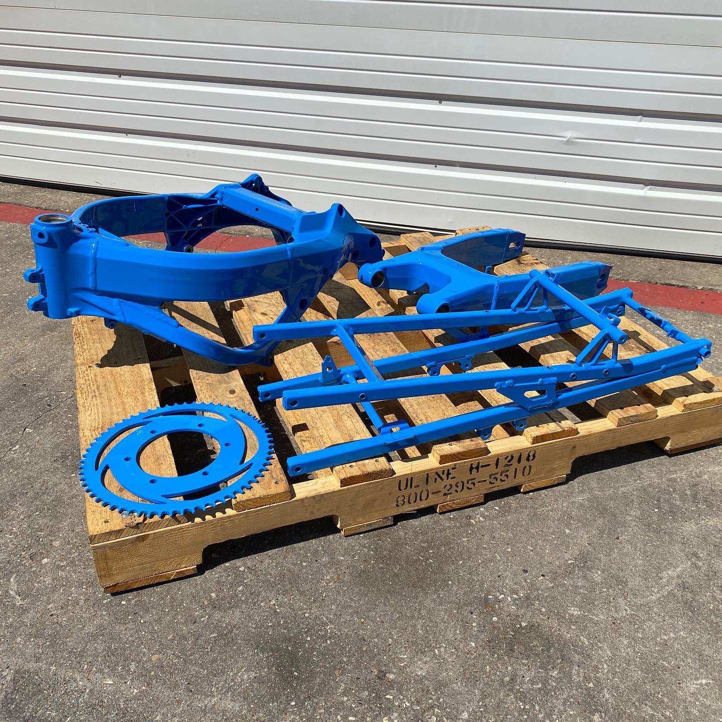Honda F4i parts in Playboy Blue.... - Unit F14 Powder Coating