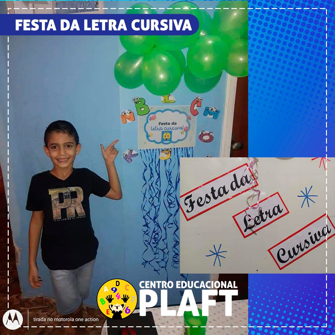 A escrita é a expressão do... - CENTRO EDUCACIONAL PLAFT