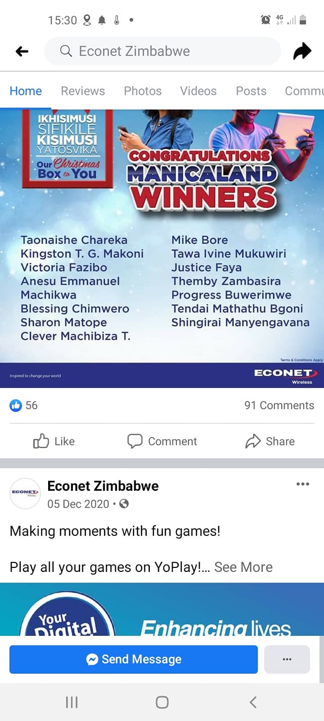 Econet Zimbabwe - Congratulation to all our winners from... | Facebook