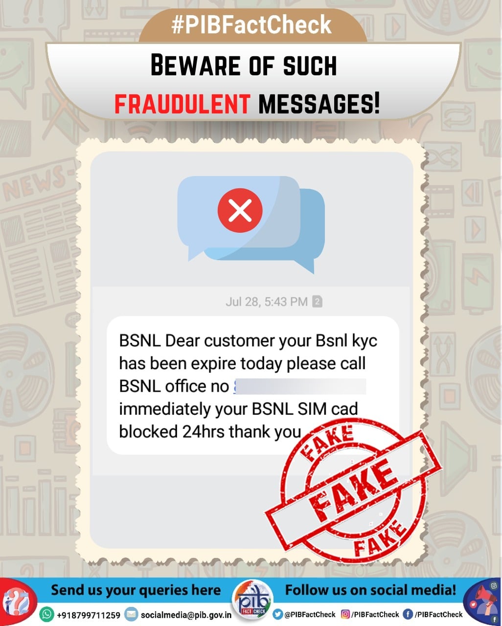 PIB Fact Check - This message claiming that BSNL India is... | Facebook